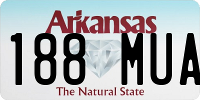AR license plate 188MUA