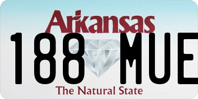 AR license plate 188MUE