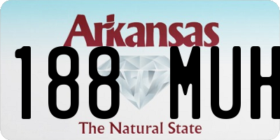 AR license plate 188MUH