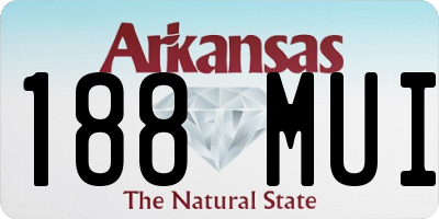 AR license plate 188MUI