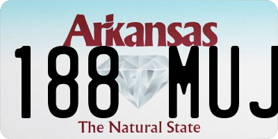 AR license plate 188MUJ