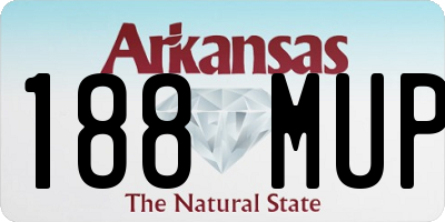 AR license plate 188MUP