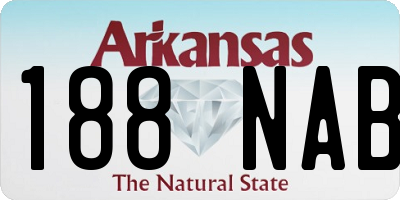 AR license plate 188NAB