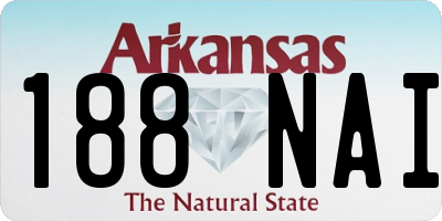 AR license plate 188NAI