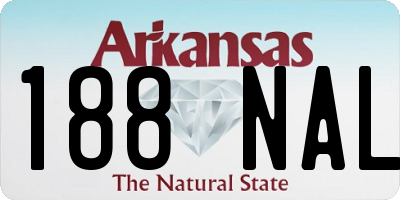 AR license plate 188NAL