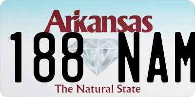 AR license plate 188NAM