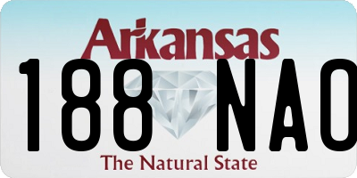 AR license plate 188NAO