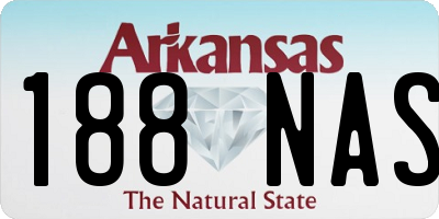 AR license plate 188NAS
