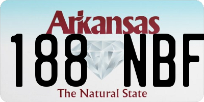 AR license plate 188NBF