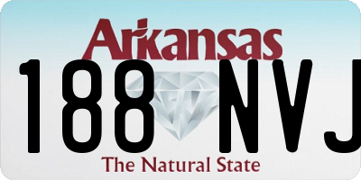 AR license plate 188NVJ