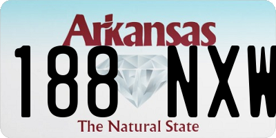 AR license plate 188NXW