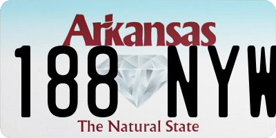 AR license plate 188NYW