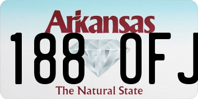 AR license plate 188OFJ