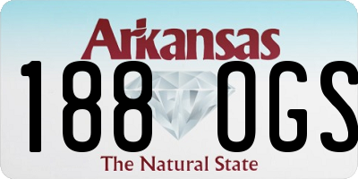 AR license plate 188OGS