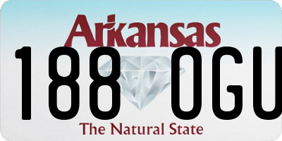AR license plate 188OGU