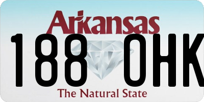AR license plate 188OHK