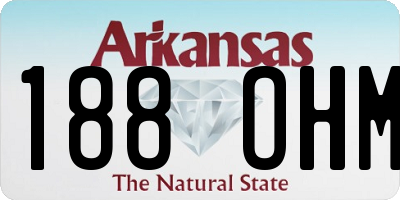 AR license plate 188OHM