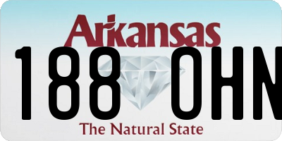 AR license plate 188OHN