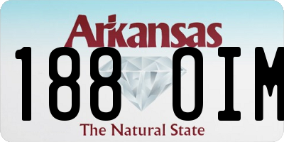 AR license plate 188OIM
