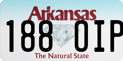 AR license plate 188OIP