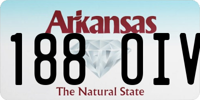 AR license plate 188OIV