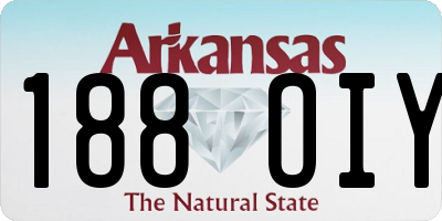 AR license plate 188OIY