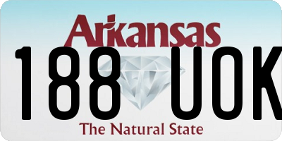 AR license plate 188UOK