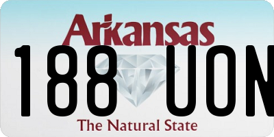 AR license plate 188UON