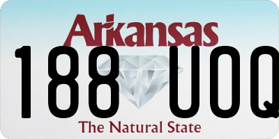 AR license plate 188UOQ