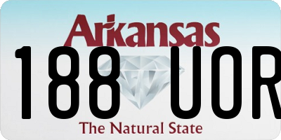 AR license plate 188UOR