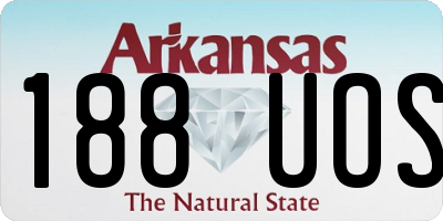 AR license plate 188UOS