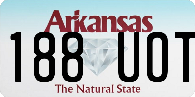 AR license plate 188UOT