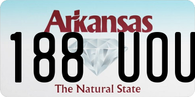 AR license plate 188UOU