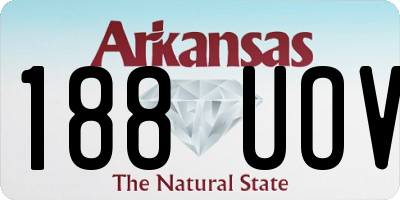 AR license plate 188UOV