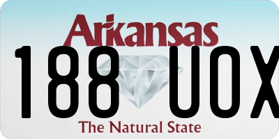 AR license plate 188UOX