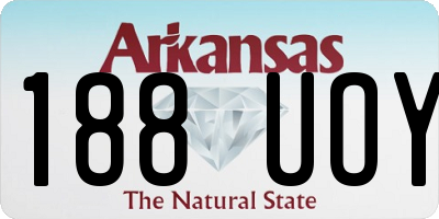 AR license plate 188UOY