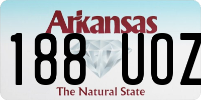 AR license plate 188UOZ