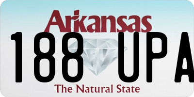 AR license plate 188UPA