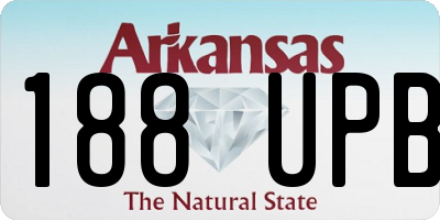 AR license plate 188UPB