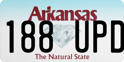 AR license plate 188UPD