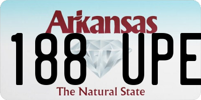 AR license plate 188UPE