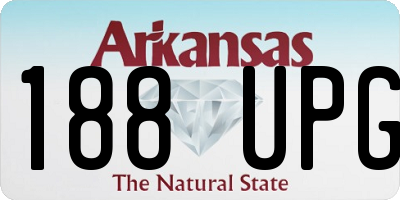 AR license plate 188UPG
