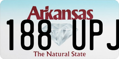 AR license plate 188UPJ