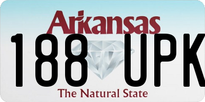 AR license plate 188UPK
