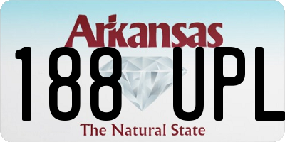 AR license plate 188UPL
