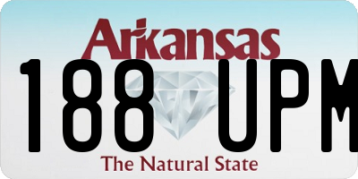 AR license plate 188UPM