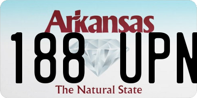 AR license plate 188UPN