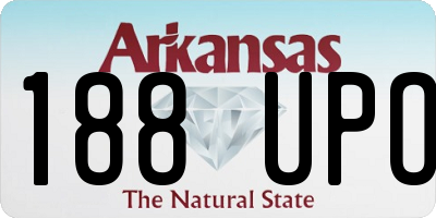 AR license plate 188UPO