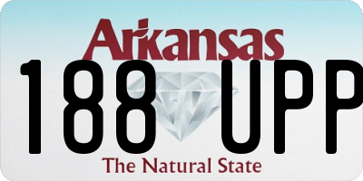 AR license plate 188UPP