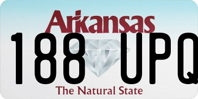 AR license plate 188UPQ